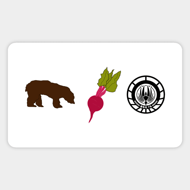 Bears, Beets, Battlestar Galactica Magnet by dani96pepi